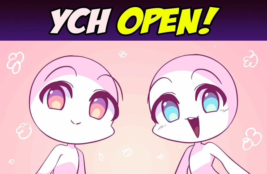 One-sided Emote YCH by Skyah (@skyah)