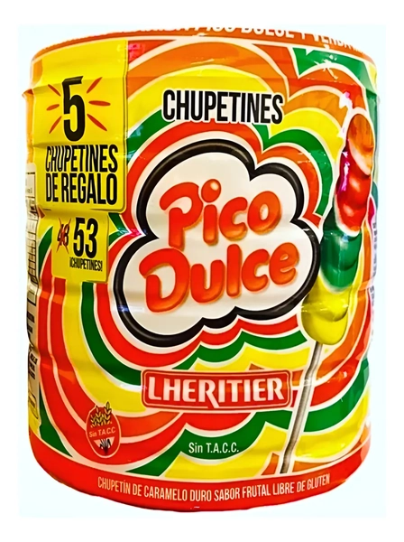 Chupetín Pico Dulce (pote Con 48 Unidades)
