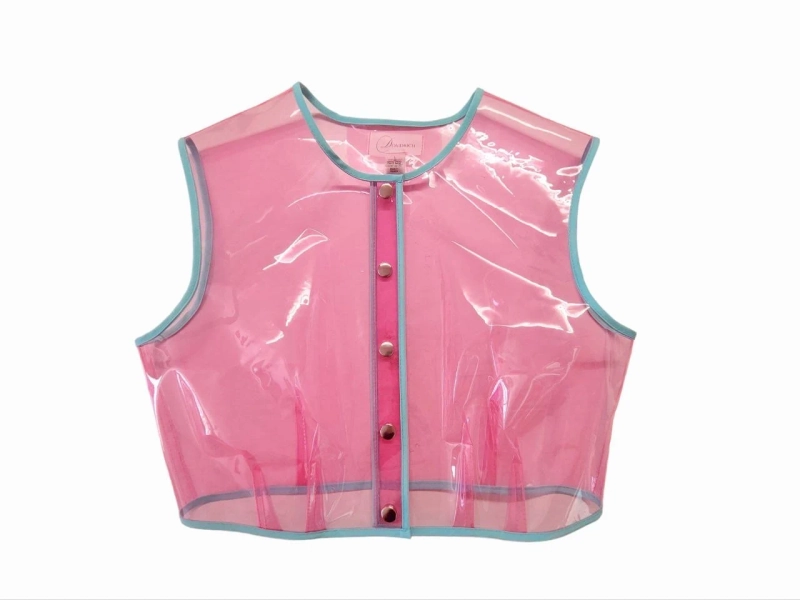 Transparent Vinyl Cropped Top: Party Rave Wear