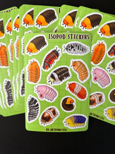 Isopod Sticker Sheet - Etsy