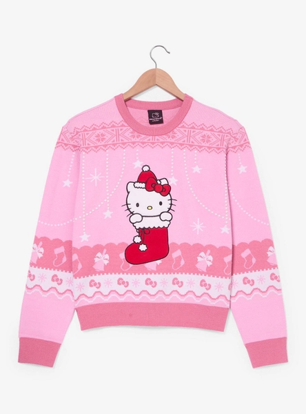 Sanrio Hello Kitty Stocking Women's Holiday Sweater — BoxLunch Exclusive