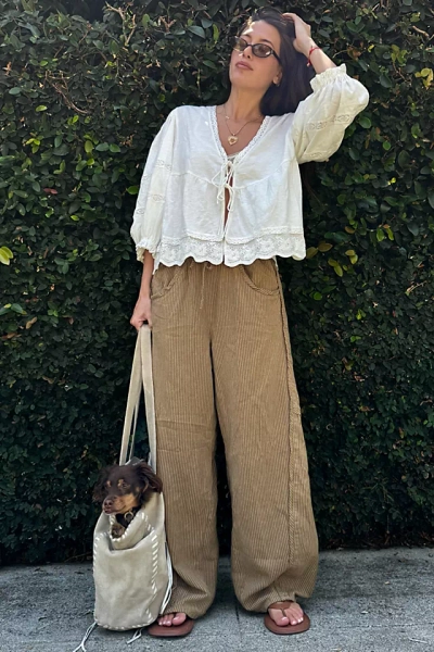 Something Good Pull-On Barrel Pants