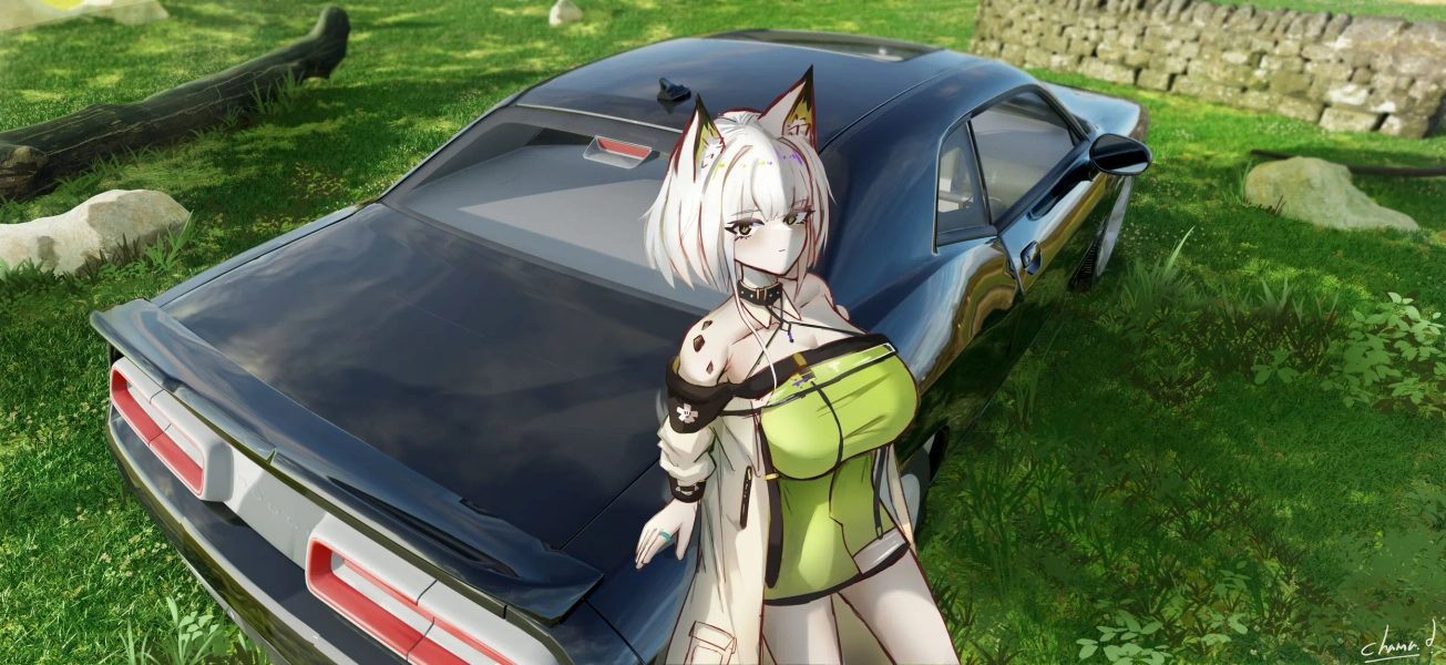Skeb - Thigh Up full render by chama_d (@chqma_d)