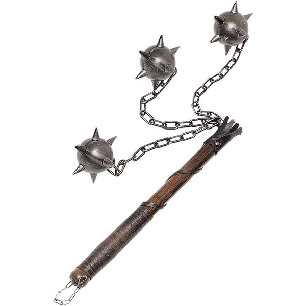Large Three Ball Medieval Flail - Medieval Collectibles