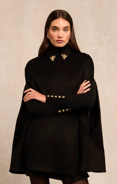 Ladies Holland Cooper Knightsbridge Cape Soft Black