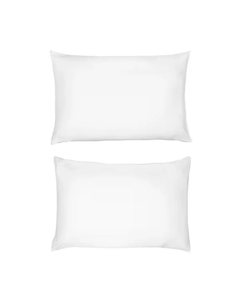 2 Pack Cotton Rich Cover Pillows - High Profile, White