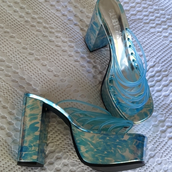 Dolls Kill x Club EXX Wet Hot Summer Platform Heels - SIZE 9