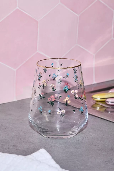 Flora Stemless Wine Glass x2