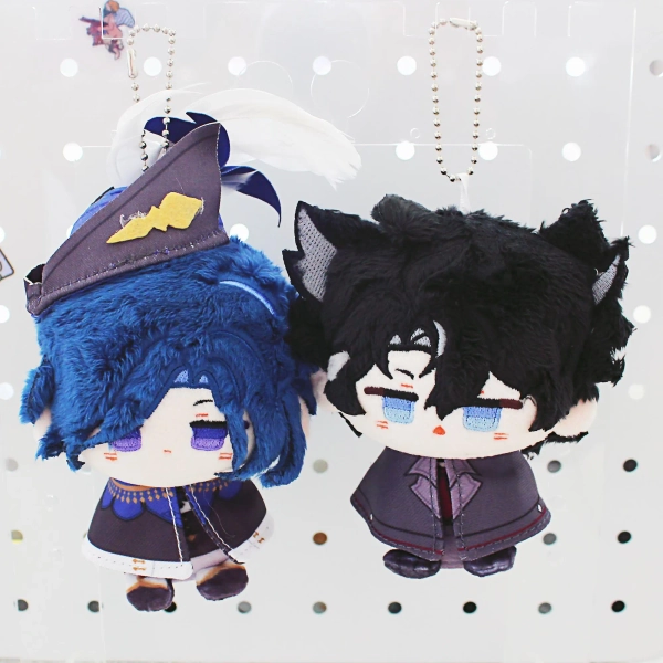 Genshin Impact Clorinde, Furina, Neuvillette, Wriothesley Sitting Plush Keychains, Bag Charm,  Fan Made