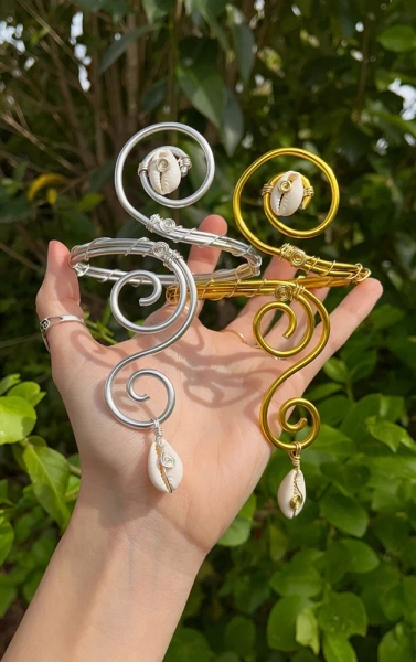 Cowrie Shell Arm Cuff