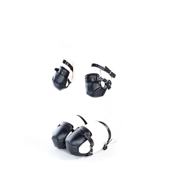 BDSM Kits Adult Toys Crawl Knee Elbow Handcuffs Puppy Play Bondage Set Unisex Dog Hood Binding band Role-Playing Sex Games - AliExpress 