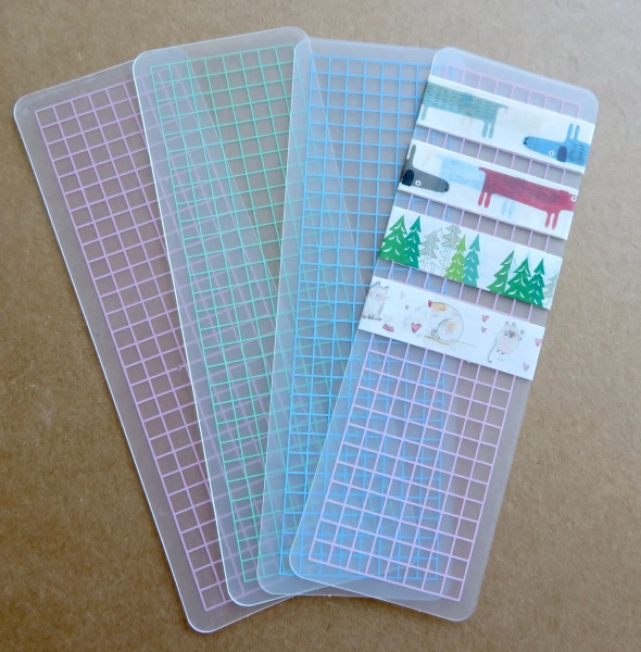 Washi Tape Portable Storage Grid Card, Washi Page Marker, Washi Tape Board Bookmark