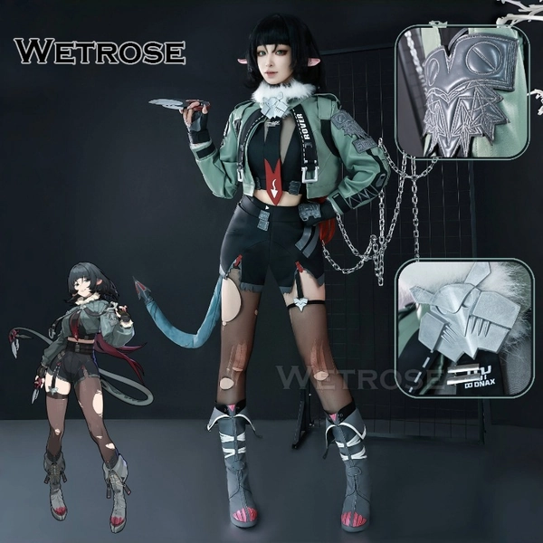 [Wetrose] In Stock SSR Jane Doe Zenless Zone Zero Cosplay Costume ZZZ Wig Full Set