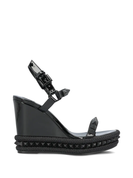 Christian Louboutin Pyraclou studded wedge heeled sandals | 36