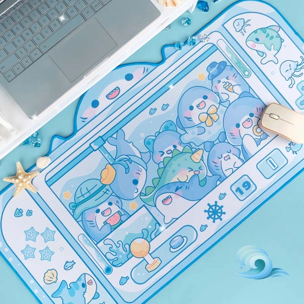 Large Shark Mouse Pad Cute Shark Decor