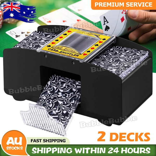 2 Deck Card Shuffling Machine Board Game Poker Playing Cards Automatic Shuffler
