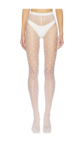 Wolford Daisy Tights in White. - size XS