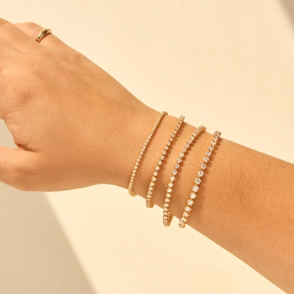 One O’Clock Diamond Tennis Bracelet