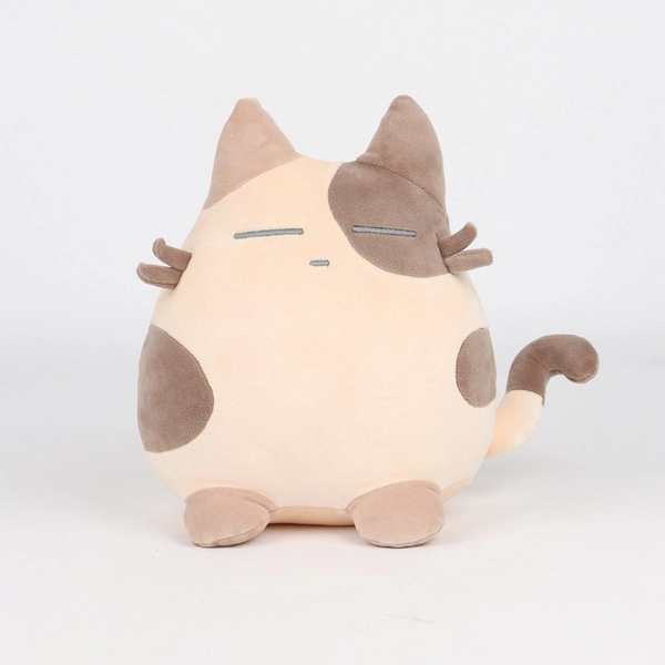 Sleepy Cat Plush Cute Cat Stuffed Animal Calico Cat Owner Gifts