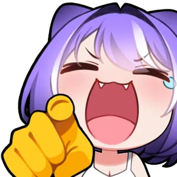 YCH Point & Laugh Emote by yumizu (@yumizu)