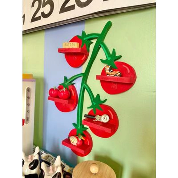 Tomato Wall Shelves Trinket Shelves Spice Rack