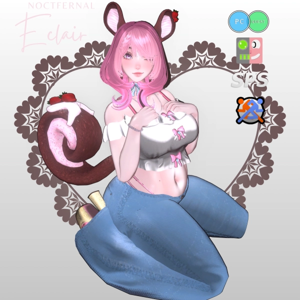 ECLAIR THE SWISS ROLL - PC/QUEST/SPS/FACETRACKING/GOGO/LIMBSCALER by Noctfernal on Jinxxy