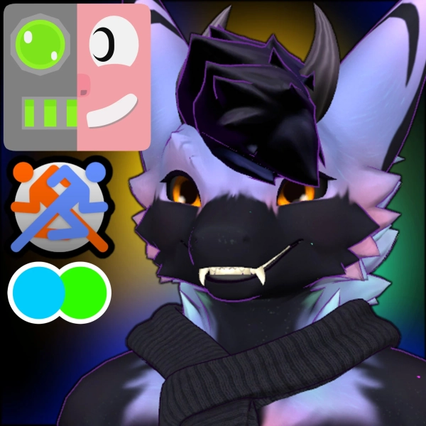  Dergal Furry VRChat Avatar by Neochroma 