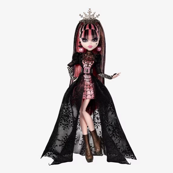 Monster High Howliday Draculaura Doll, Collectible Winter Edition, Pink & Black Gown