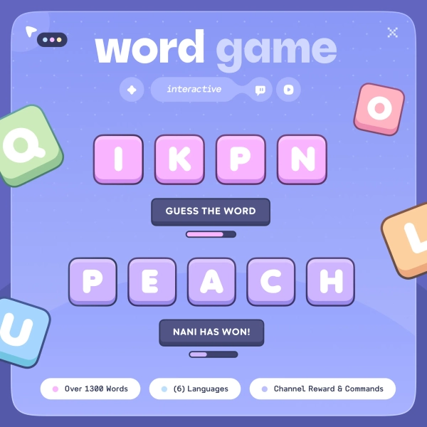 Word Game Widget ⟢