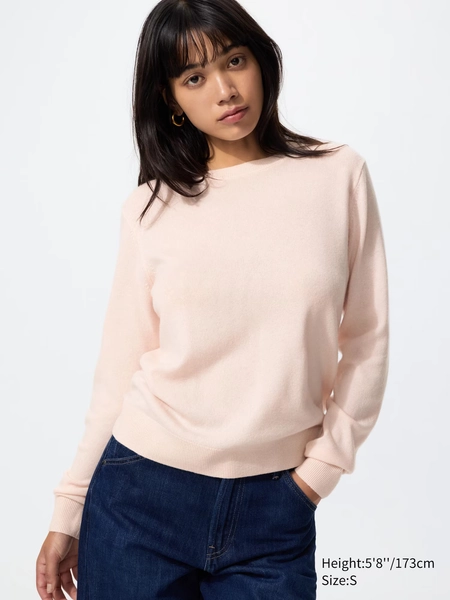 Women's 100% Cashmere Crew Neck Jumper | UNIQLO NL