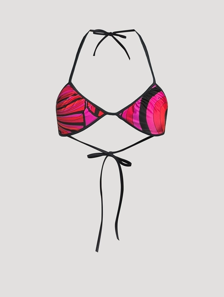 Printed Triangle Bikini Top