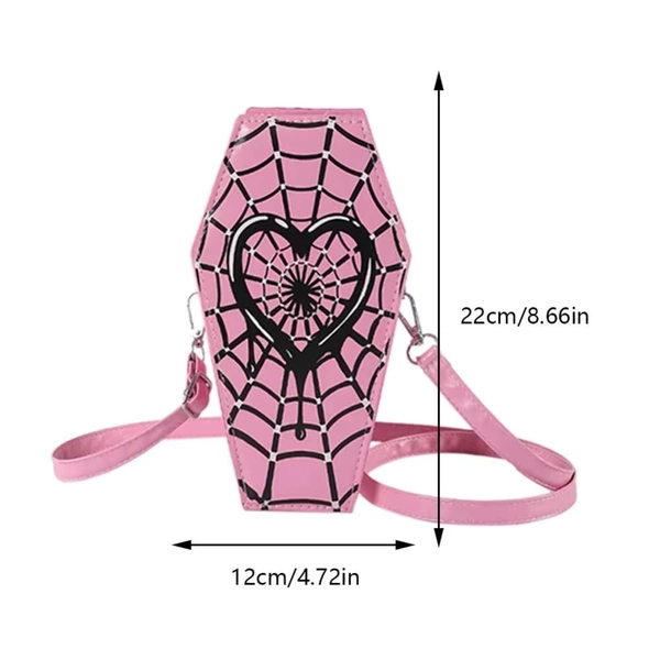 Bolso de Hombro de Piel Sintética con Diseño de Telaraña, Rosa, Rojo, Negro, Correa Ajustable, Bolso Bandolera de Piel Sintética, Gran Capacidad, Bolso Chic Tipo Hobo, Unisex - AliExpress 1524
