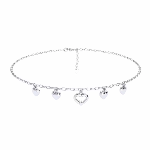 Plata 925 Tobillera de mujer Diandra