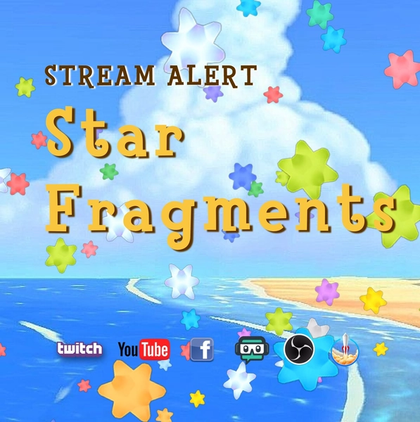 Star Fragments Stream Alert - Animated Overlay W/ Transparent Background - 1920x1080 Full Screen Animation - Instant Download - Cute & Cozy - Etsy
