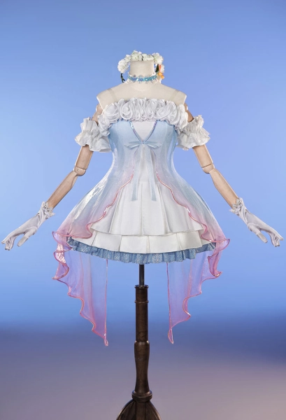 Love Live Kotori Minami Dream's Door Skin Cosplay Costume Robe avec coiffe et couronne de fleurs