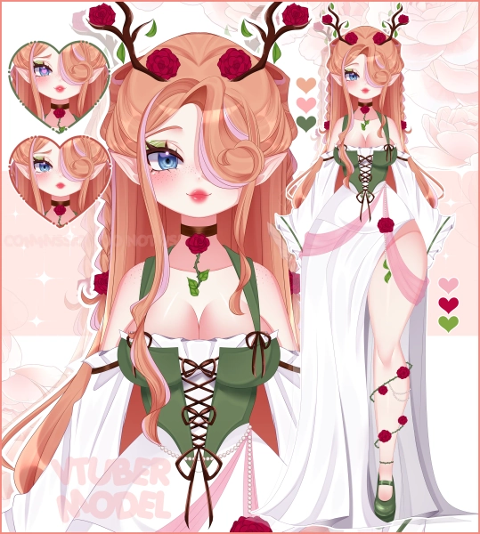 Vtuber Model Art -Fullbody- Ready to rig by Mixi-Art (@Mixi-Michi)