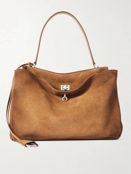 Rodeo medium suede shoulder bag - camel - One Size