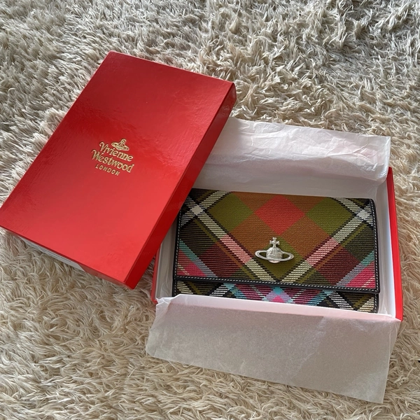 Vivienne Westwood 90s 00s Vintage Rare wallet Tartan Check pattern from Japan