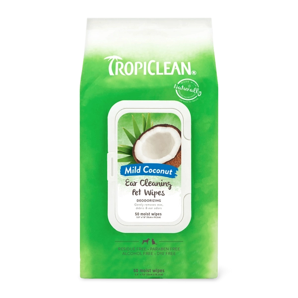 Mild Coconut Ear Cleaning Pet Wipes