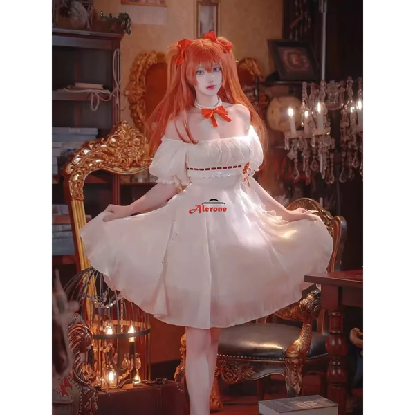 EVA Asuka Langley Soryu Cosplay Whisper of Flower Ver Reii Asukaa Dress Suits Women Princess Dress Halloween Cosplay Clothing - AliExpress 200000532