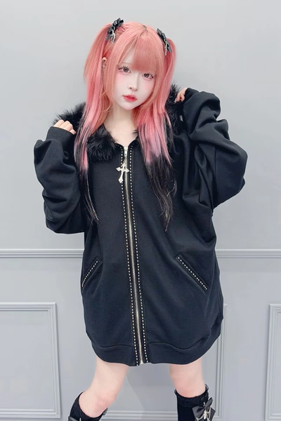 Ma*rs Landmine Fur Hoodie