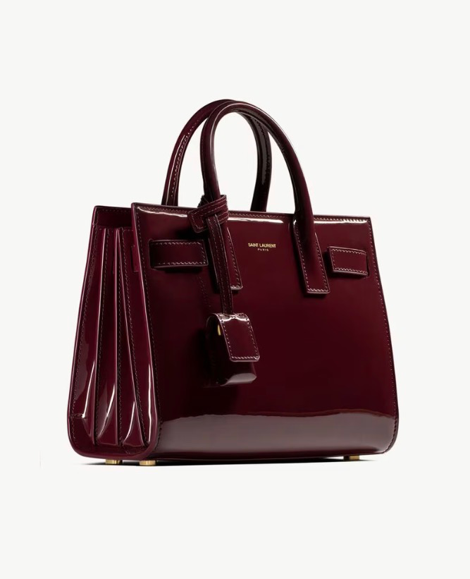 Saint Laurent SAC DE JOUR in patent leather - nano