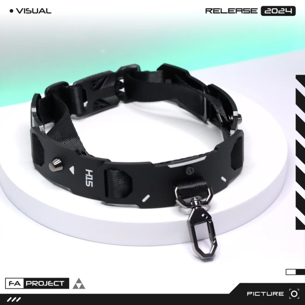 Armored Choker Collar Necklace With Snaphook Futuristic Mecha NC-H15 - Etsy Australia