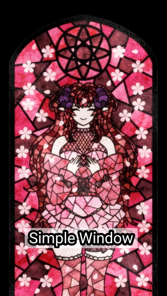 Stained Glass Illustration - Window by Cybeast24 (@Cybeast24)