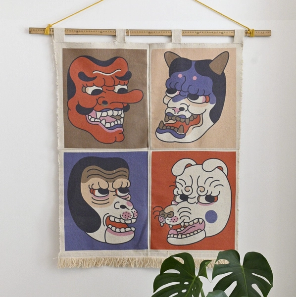 "Power Mask" Canvas - PowerNotte | Radical Handcraft based in Venice