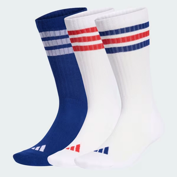 3-STRIPES CUSHIONED SPORTSWEAR CREW SOCKS 3 PAIR PACK