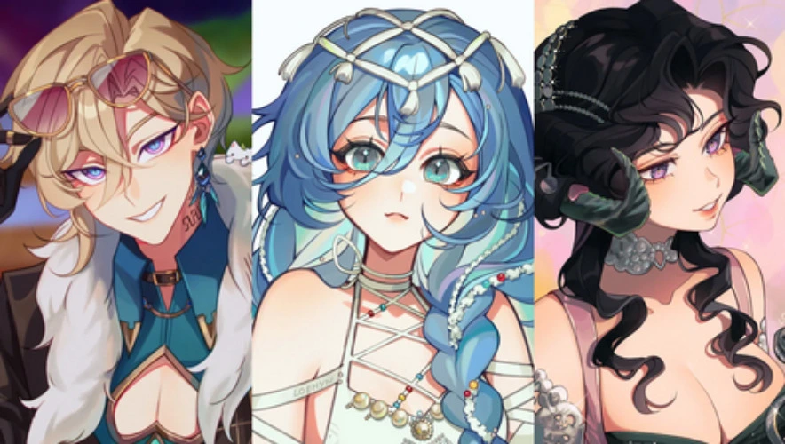 Illustration Portrait réalisé par l'artiste @Loemyn sur Vgen