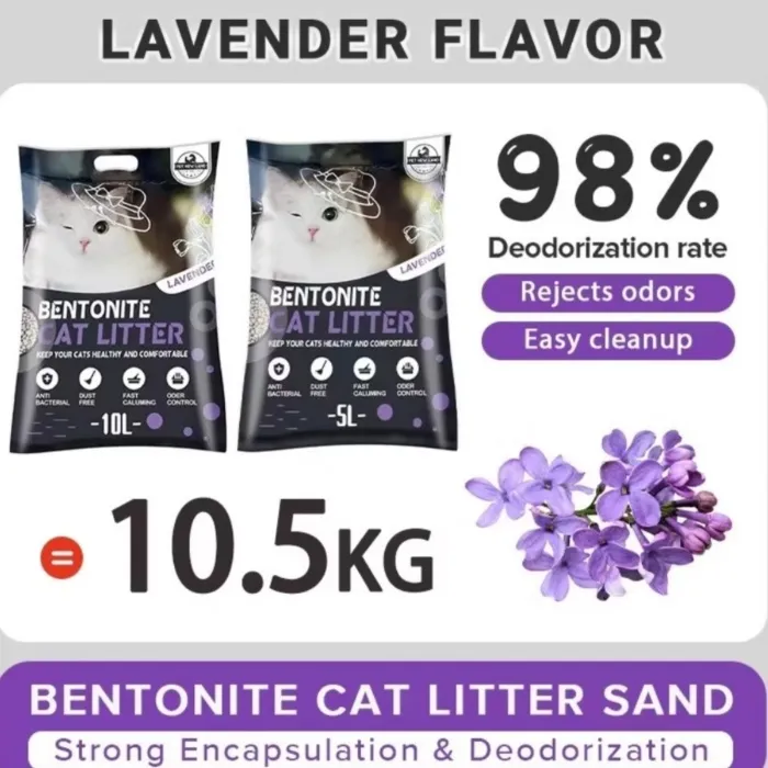 10.5kg cat litter lavender scented