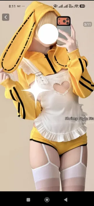 Custom yellow jumpsuit set 