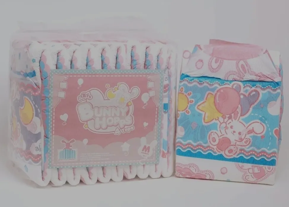 BunnyHopps 4-Tape | Pack - 10 Diapers / Large / No Scent